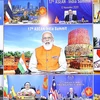 Thủ tướng Ấn Độ Narendra Modi phát biểu khai mạc Hội nghị Cấp cao ASEAN - Ấn Độ lần thứ 17. (Ảnh: Thống Nhất/TTXVN)
