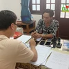 Phòng Cảnh sát hình sự Công an tỉnh Đắk Nông làm việc với đối tượng Nguyễn Văn Phúc. (Nguồn: baodaknong.org.vn)