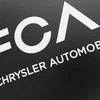 Biểu tượng Tập đoàn sản xuất ô tô Fiat Chrysler. (Ảnh: AFP/TTXVN)