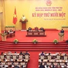 Quang cảnh Kỳ họp thứ 11, Hội đồng nhân dân tỉnh Phú Thọ. (Ảnh: Trọng Đức/TTXVN)