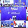 Thủ tướng Nguyễn Xuân Phúc chủ trì Phiên toàn thể Hội nghị Cấp cao ASEAN lần thứ 37 qua hình thức trực tuyến. (Ảnh: Thống Nhất/TTXVN)