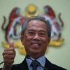 Thủ tướng Malaysia Muhyiddin Yassin phát biểu tại cuộc họp ở Putrajaya ngày 9/3/2020. (Ảnh: AFP/TTXVN)