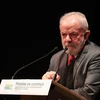 Cựu Tổng thống Brazil Luiz Inacio Lula da Silva phát biểu tại một sự kiện ở Paris, Pháp ngày 2/3/2020. (Ảnh: AFP/TTXVN)
