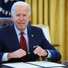 Tổng thống Mỹ Joe Biden tại Nhà Trắng, Washington, DC. (Ảnh: AFP/TTXVN)