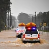 Cảnh ngập lụt sau mưa lớn tại Sydney, Australia, ngày 20/3/2021. (Ảnh: AFP/TTXVN)