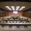 Toàn cảnh cuộc họp Hội đồng bảo an Liên hợp quốc tại New York, Mỹ, ngày 14/7/2020. (Ảnh: AFP/TTXVN)