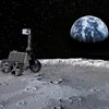 Tàu thám hiểm Mặt Trăng Rashid với 4 bánh xe và nặng khoảng 10kg. (Nguồn: CNN)
