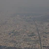 Ô nhiễm không khí tại Thành phố Hồ Chí Minh (ảnh chụp lúc 13 giờ 20 phút ngày 23/1/2021). (Ảnh: Ngọc Hà/TTXVN)