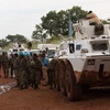 Lực lượng gìn giữ hòa bình Phái bộ LHQ tại Nam Sudan (UNMISS) đảm bảo an ninh cho một đoàn xe từ Juba. (Nguồn: un.org)