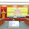 MTTQ Việt Nam tổ chức Hội nghị trực tuyến rút kinh nghiệm sau công tác kiểm tra, giám sát bầu cử ĐBQH và HĐND. (Ảnh: Minh Đức/TTXVN)