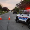Hiện trường vụ cảnh sát bắn chết một nữ thiếu niên da màu khi đang xử lý một vụ đâm dao tại Columbus, Ohio, Mỹ, ngày 20/4/2021. (Ảnh: Reuters/TTXVN)