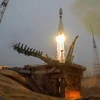 Tên lửa đẩy Soyuz-2.1a của Nga với 38 vệ tinh từ 18 quốc gia đã phóng từ bệ phóng tại Baikonur Cosmodrome, Kazakhstan ngày 22/3. (Nguồn: Reuters)