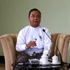 Ông Zaw Min Tun , người phát ngôn quân đội Myanmar và Hội đồng điều hành nhà nước (SAC) trong cuộc phỏng vấn của Tân Hoa xã. (Ảnh: THX/TTXVN)