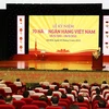 Toàn cảnh Tổng Bí thư Nguyễn Phú Trọng phát biểu tại Lễ kỷ niệm. (Ảnh: Trí Dũng/TTXVN)
