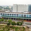 Toàn cảnh Bệnh viện Bệnh nhiệt đới Trung ương cơ sở 2 cách ly y tế từ ngày 5/5 đến ngày 19/5. (Ảnh: Thành Đạt/TTXVN)