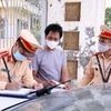CSGT Hà Nội huy động tối đa lực lượng đảm bảo an toàn cho Ngày hội bầu cử. (Ảnh: Phạm Kiên/TTXVN)
