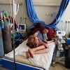 Bệnh nhân COVID-19 được điều trị tại một bệnh viện ở Kandahar, Afghanistan ngày 24/5/2021. (Ảnh: THX/TTXVN)