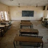 Một lớp học trống trải tại một trường học ở Dapchi thuộc bang Yobe, Nigeria, nơi hàng chục nữ sinh mất tích sau một cuộc tấn công vào ngôi làng của Boko Haram vào ngày 23/2/2018 (Nguồn: AFP)