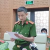 Đại diện C01 công bố thông tin liên quan đến ông Nguyễn Duy Linh. (Nguồn: thanhnien.vn)