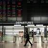Các chuyến bay quốc tế đều bị hủy do dịch COVID-19 tại sân bay Narita ở Chiba, Nhật Bản ngày 7/4/2020. (Ảnh: AFP/TTXVN)