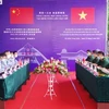 Quang cảnh Hội đàm nghiệp vụ 6 tháng đầu năm 2021 giữa các Đồn Biên phòng tỉnh Lào Cai với Biên phòng Hà Khẩu (Trung Quốc). (Nguồn: phunuvietnam.vn)