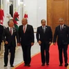 Tổng thống Iraq Barham Salih, Thủ tướng Mustafa al-Kadhimi gặp Quốc vương Jordan Abdullah II và Tổng thống Ai Cập Abdel Fattah el-Sisi. (Nguồn: Reuters)