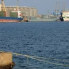 Tàu cập cảng Port Sudan. (Nguồn: AFP)