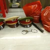 Các tang vật thu giữ tại nhà thuê của đối tượng Dương Hoàng Việt Anh. (Ảnh: TTXVN phát)