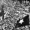 Tại Sài Gòn, ngày 25/8, hơn một triệu quần chúng nội thành và ven đô cùng một số tỉnh lân cận tiến hành míttinh, tuần hành vũ trang khổng lồ, lật đổ chính quyền phátxít Nhật. (Ảnh: Tư liệu/TTXVN phát)
