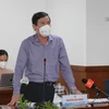 Ông Nguyễn Hữu Hưng, Phó Giám đốc Sở Y tế Thành phố Hồ Chí Minh thông tin về công tác phòng, chống dịch trên địa bàn. (Ảnh: Xuân Anh/TTXVN)