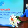 Chủ tịch Hội LHTN Việt Nam Nguyễn Ngọc Lương phát biểu tại hội nghị. (Ảnh: Minh Đức/TTXVN)