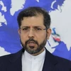 Người phát ngôn Bộ Ngoại giao Iran Saeed Khatibzadeh phát biểu trong cuộc họp báo tại Tehran. (Ảnh: IRNA/TTXVN)