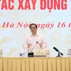 Thủ tướng Phạm Minh Chính chủ trì hội nghị. (Ảnh: Dương Giang/TTXVN)