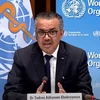Tổng Giám đốc Tổ chức Y tế thế giới (WHO) Tedros Adhanom Ghebreyesus phát biểu trong cuộc họp báo tại Geneva, Thụy Sĩ. (Ảnh: THX/TTXVN)