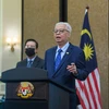Thủ tướng Malaysia Ismail Sabri Yaakob phát biểu tại cuộc họp nội các ở Putrajaya, Malaysia. (Ảnh: THX/TTXVN)