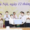Thủ tướng Chính phủ Phạm Minh Chính phát động Chương trình “Sóng và máy tính cho em” ngày 12/9. (Ảnh: Dương Giang/TTXVN)