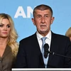 Thủ tướng CH Séc Andrej Babis thừa nhận thất bại của đảng Phong trào ANO cầm quyền sau khi kết quả bầu cử Hạ viện được công bố, tại Praha, ngày 9/10/2021. (Ảnh: AFP/TTXVN)