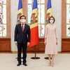 Tổng thống Moldova, bà Maia Sandu. (Ảnh: AFP/TTXVN)