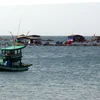 Nuôi cá lồng bè trên vùng biển An Thới, thành phố Phú Quốc. (Ảnh: Lê Huy Hải/TTXVN)