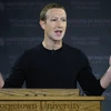 Tổng giám đốc Facebook, ông Mark Zuckerberg. (Ảnh: AFP/TTXVN)