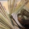 Tiền giấy mệnh giá 1000 naira của Nigeria. (Ảnh: AFP/TTXVN)