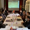 Quang cảnh điểm tổ chức Hội thảo "Giao thương trực tuyến về khai thác tiềm năng thương mại và đầu tư giữa hai nước Algeria và Việt Nam" tại thủ đô Algiers ngày 4/11/2020. (Ảnh: Tấn Đạt/TTXVN)