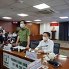 Công an Thành phố Hồ Chí Minh cung cấp thông tin về việc khởi tố vụ án về vụ việc lây lan COVID-19 trong cộng đồng. (Ảnh: Thành Chung/TTXVN)