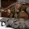 Mô hình loài khủng long bọc giáp mới được các nhà nghiên cứu tại Đại học Chile phát hiện. (Ảnh EPA)