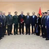 Chủ tịch nước Nguyễn Xuân Phúc gặp gỡ đại diện Hội Hữu nghị Nga-Việt và Hội cựu chiến binh Nga tại Việt Nam. (Ảnh: Thống Nhất/TTXVN)