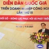 Thủ tướng Chính phủ Phạm Minh Chính phát biểu tại diễn đàn. (Ảnh: Tuấn Anh/TTXVN)