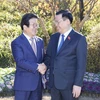 [Photo] Chủ tịch Quốc hội Vương Đình Huệ gặp người đồng cấp Hàn Quốc