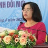 Bà Trần Hồng Thắm khi làm Giám đốc Sở Giáo dục và Đào tạo thành phố Cần Thơ. (Ảnh: Ánh Tuyết/TTXVN)