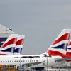 Máy bay của Hãng hàng không British Airways tại sân bay Heathrow ở London, Anh ngày 8/6/2020. (Ảnh: AFP/TTXVN)