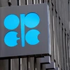 Biểu tượng của OPEC tại trụ sở ở Viên, Áo. (Ảnh: AFP/TTXVN)